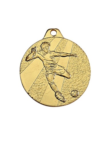 Médaille estampée fer foot 32mm Or, Argent et Bronze