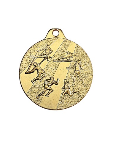 Médaille estampée fer athlétisme 32mm Or