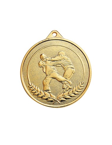 Médaille estampée fer Judo 50mm Or, Argent et Bronze