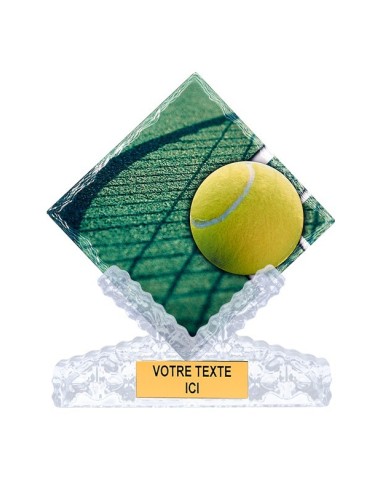 Trophée Couleur "LOSANGE SERIES" - Hauteur : 25 cm - Matière du trophée : Céramique - Base : Synthétique transparente - Finition : Multi-couleurs