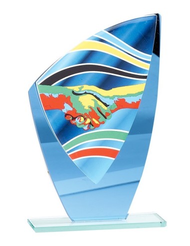 Trophée en Verre | Élégance et Distinction | FSP-66221-2