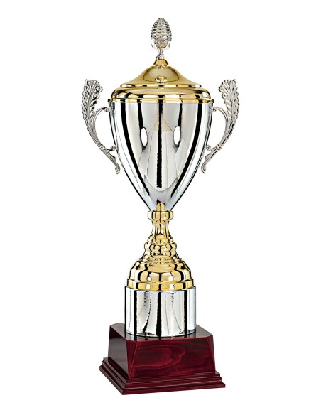 Coupe argent/or 100% metal | Récompense de Qualité | FSP-774-1