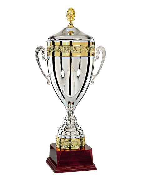Coupe argent/or 100% metal | Récompense de Qualité | FSP-785-3