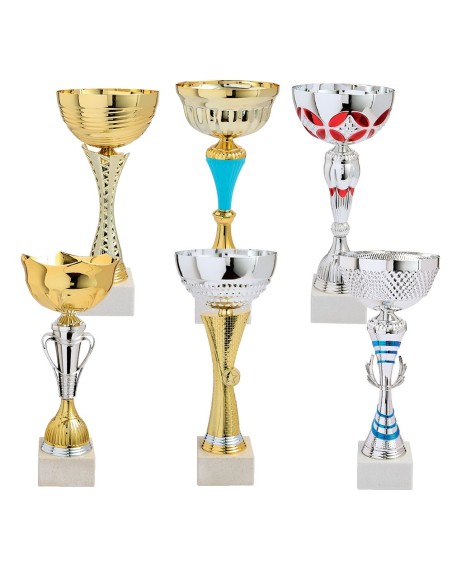Lot de 6 coupes 2025 hauteur moyenne 36.60 cm | Récompense de Qualité !