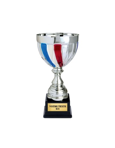 Coupe argent/bleu/blanc/rouge | Récompense de Qualité | CP5324A