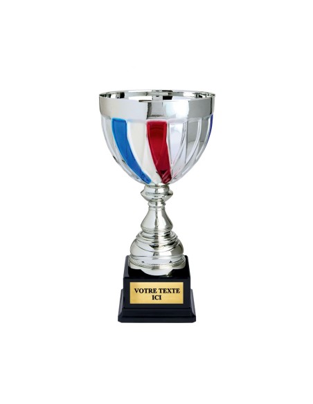 Coupe argent/bleu/blanc/rouge | Récompense de Qualité | CP5324A