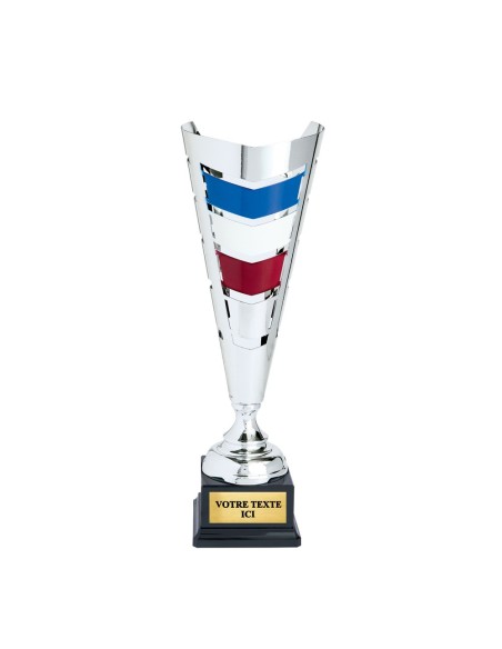 Coupe argent/bleu/blanc/rouge | Récompense de Qualité | CP5326A