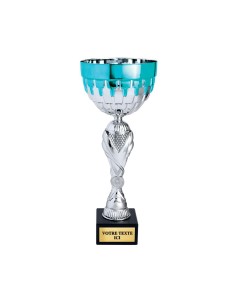 Coupe argent/bleu(e) turquoise | Récompense de Qualité | CP5357C