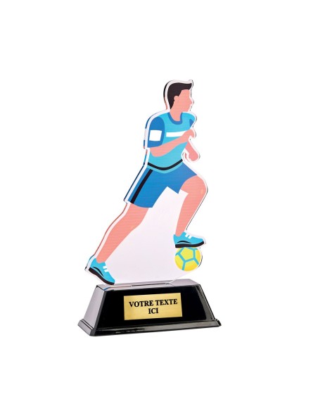 Trophée acrylique personnalisable football | Récompense de Qualité | PN106