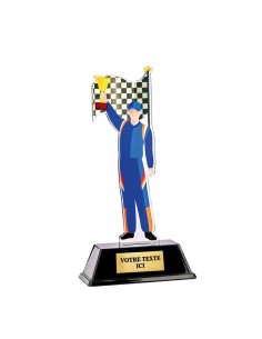 Trophée acrylique personnalisable karting | Récompense de Qualité | PN110