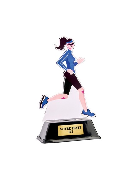 Trophée acrylique personnalisable running | Récompense de Qualité | PN116