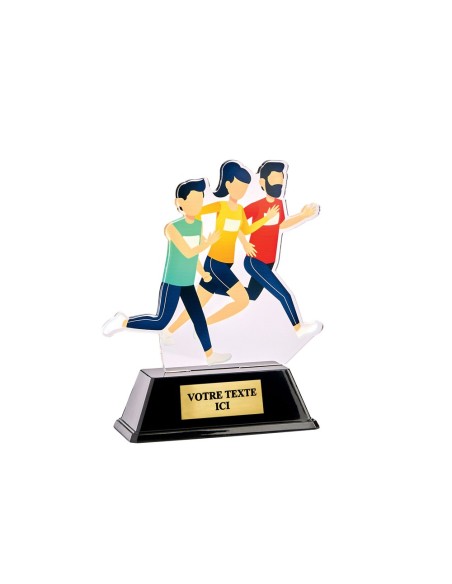 Trophée acrylique personnalisable running | Récompense de Qualité | PN117
