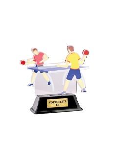 Trophée acrylique personnalisable tennis de table | Récompense de Qualité...