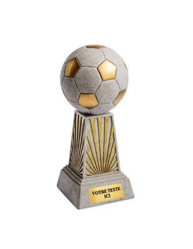 Trophée résine discipline or/blanc football | Récompense de Qualité !