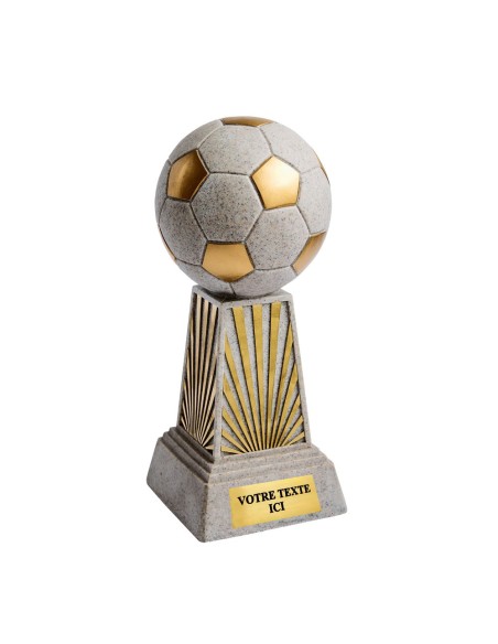 Trophée résine discipline or/blanc football | Récompense de Qualité !