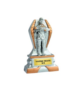 Trophée résine discipline éco argent/or pompier | Récompense de Qualité !