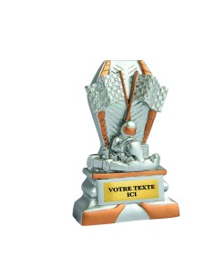 Trophée résine discipline éco argent/or karting | Récompense de Qualité !