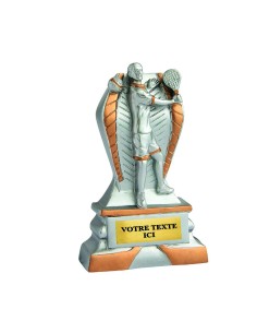 Trophée résine discipline éco argent/or padel | Récompense de Qualité !