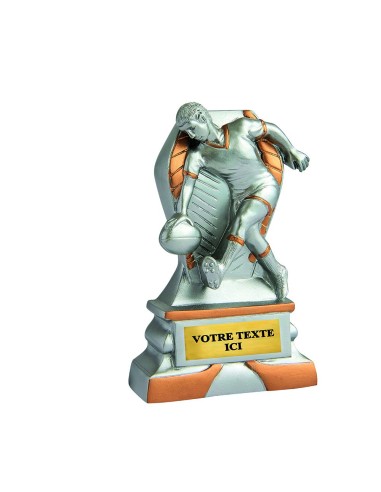 Trophée résine discipline éco argent/or rugby | Récompense de Qualité !