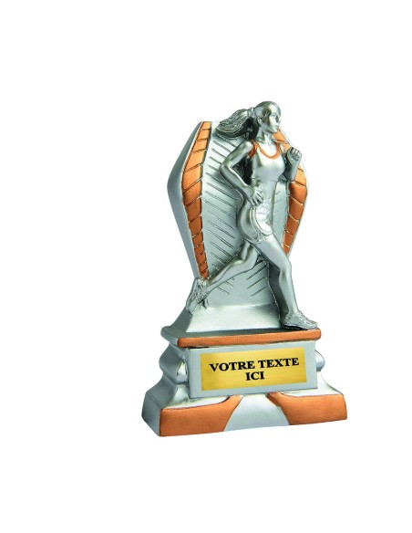 Trophée résine discipline éco argent/or running | Récompense de Qualité !