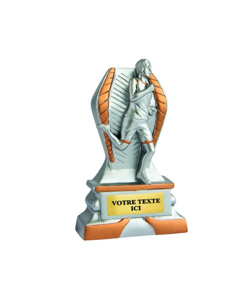 Trophée résine discipline éco argent/or running | Récompense de Qualité !