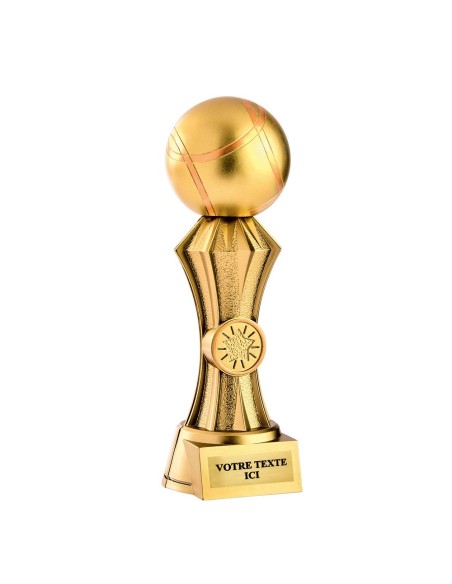 Trophée résine discipline or pétanque | Récompense de Qualité | RS5149