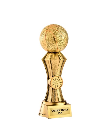 Trophée résine discipline or basket-ball | Récompense de Qualité | RS5150