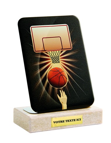 Petit trophée métal basket-ball | Récompense de Qualité | TM4844-23