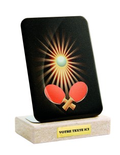 Petit trophée métal tennis de table | Récompense de Qualité | TM4844-33