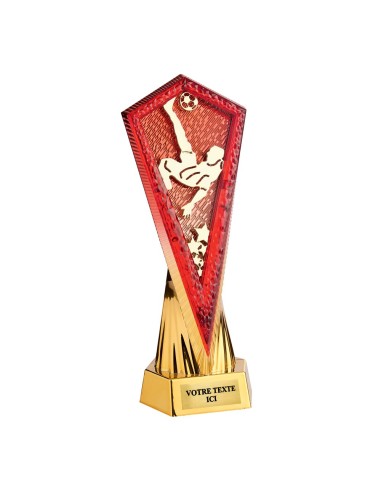 Petit trophée monté or/rouge | Récompense de Qualité | TP5376