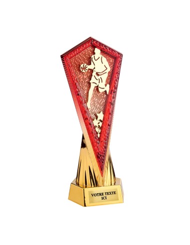 Petit trophée monté or/rouge | Récompense de Qualité | TP5377