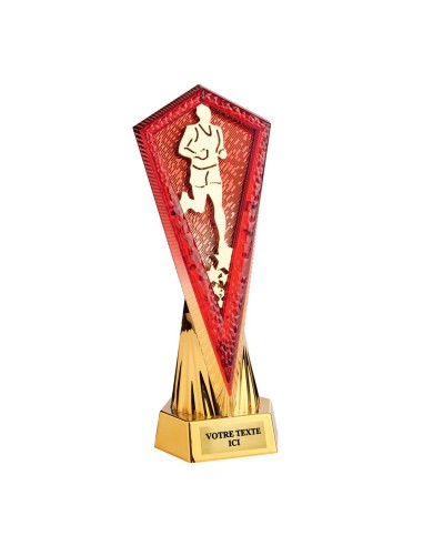 Petit trophée monté or/rouge | Récompense de Qualité | TP5378