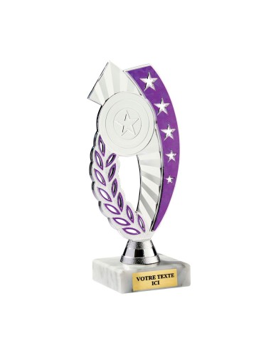 Petit trophée monté or/violet(e) | Récompense de Qualité | TP5387C