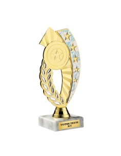 Petit trophée monté or/blanc | Récompense de Qualité | TP5389B