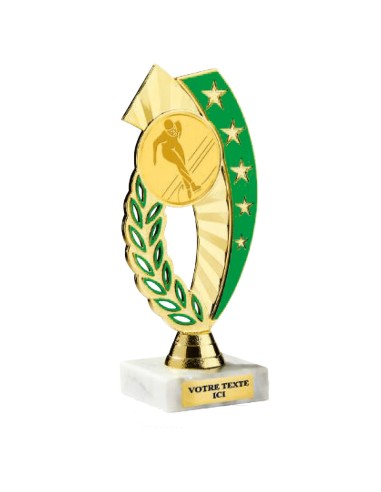 Petit trophée monté or/vert(e) | Récompense de Qualité | TP5388C