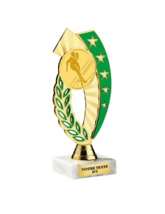 Petit trophée monté or/vert(e) | Récompense de Qualité | TP5388A