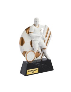 Trophée résine discipline or/blanc football | Récompense de Qualité !