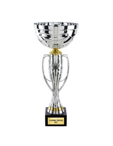 Coupe classique argent/or H38cm CP5398B | Trophée Sportif