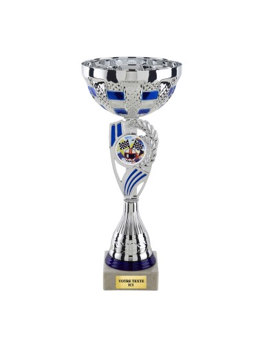 Coupe classique argent/bleu(e) CP5406C | Trophée Sportif