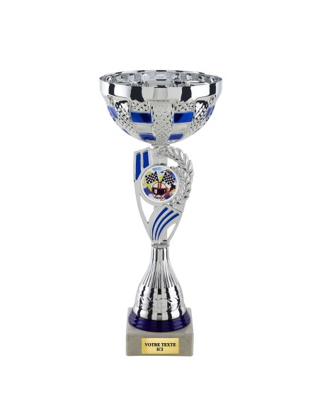 Coupe classique argent/bleu(e) CP5406E | Trophée Sportif