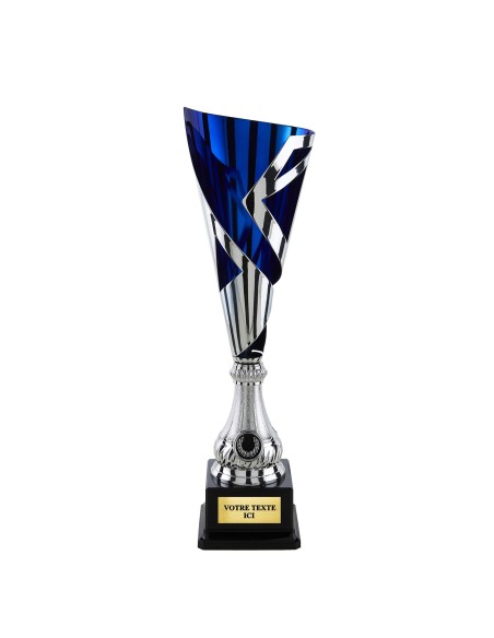 Coupe classique argent/bleu(e) CP5407C | Trophée Sportif