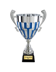 Coupe prestige argent/bleu(e) H54cm CP5414 | Trophée Sportif