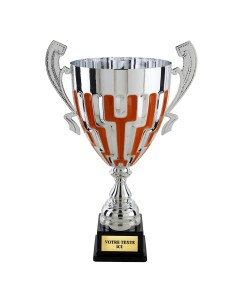 Coupe prestige argent/orange H54cm CP5415 | Trophée Sportif