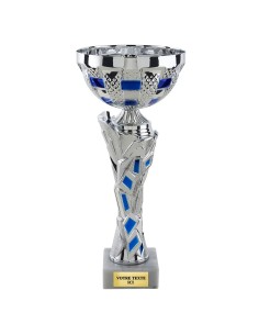 Coupe classique argent/bleu(e) CP5417B | Trophée Sportif