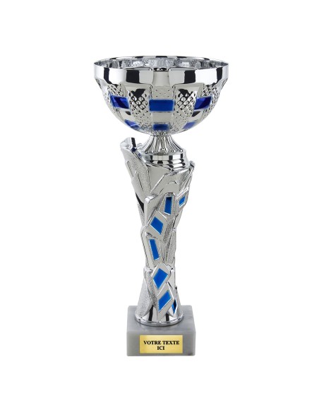 Coupe classique argent/bleu(e) CP5417B | Trophée Sportif