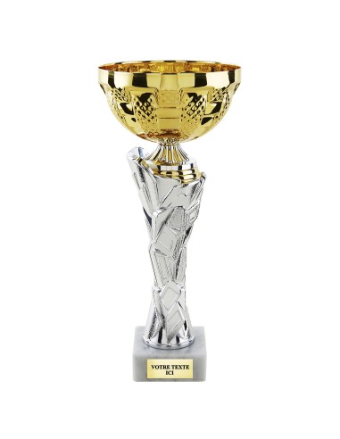 Coupe classique or/argent H36cm CP5419A | Trophée Sportif