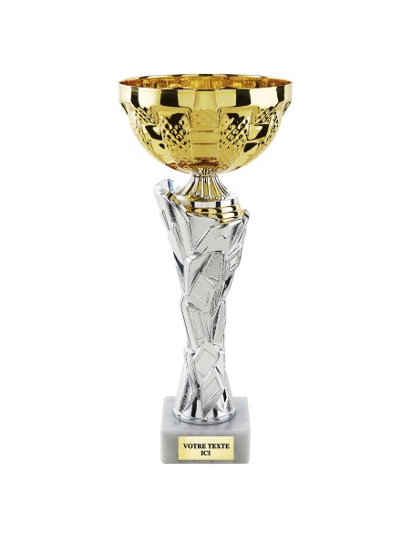 Coupe classique or/argent H36cm CP5419A | Trophée Sportif