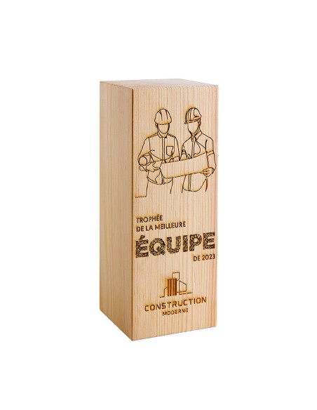 Trophée bois H180cm TB5090B | Trophée Sportif