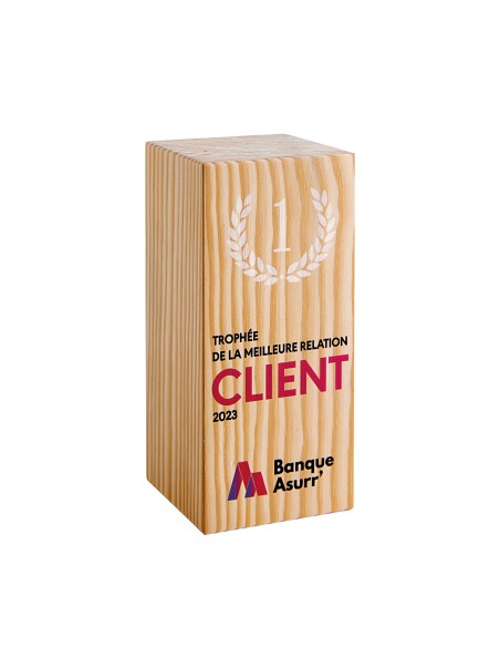 Trophée bois H150cm TB5090C | Trophée Sportif