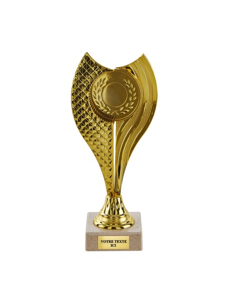 Petit trophée plastique monté or TP5401 | Trophée Sportif